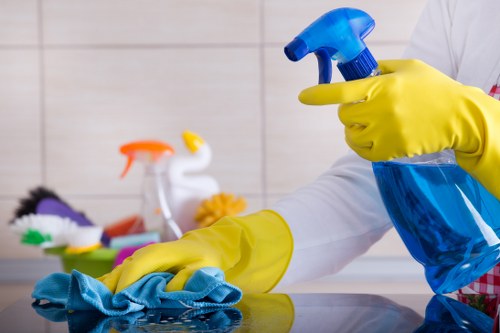 Professional hard floor cleaning in Hampstead for a bright hallway